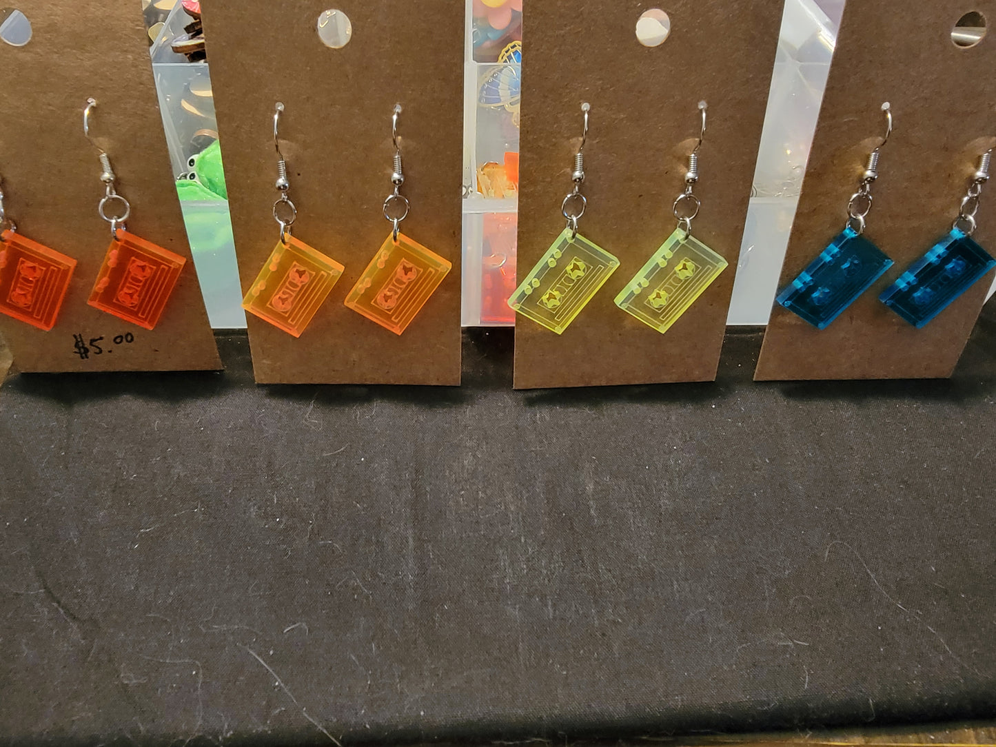 Retro Cassette Earrings