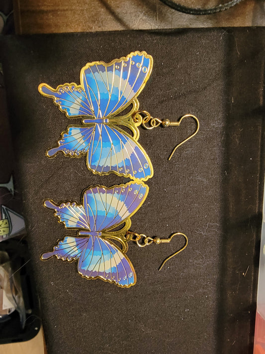 Blue Butterflies Earrings