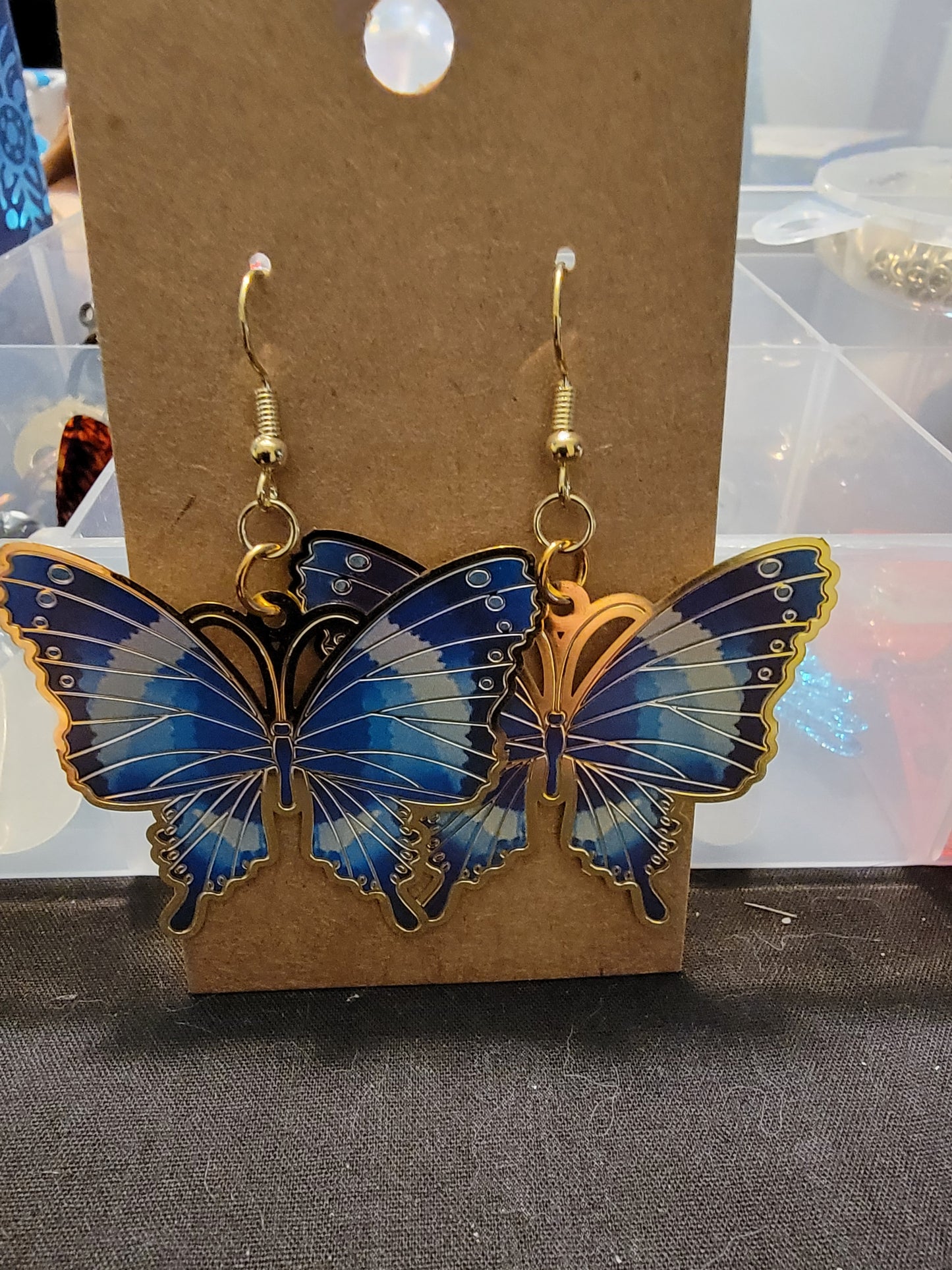 Blue Butterflies Earrings