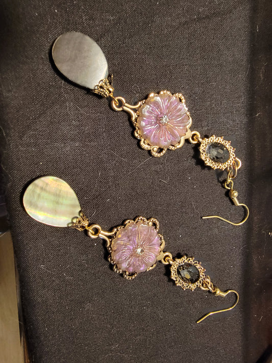 Gem & Flower Earrings