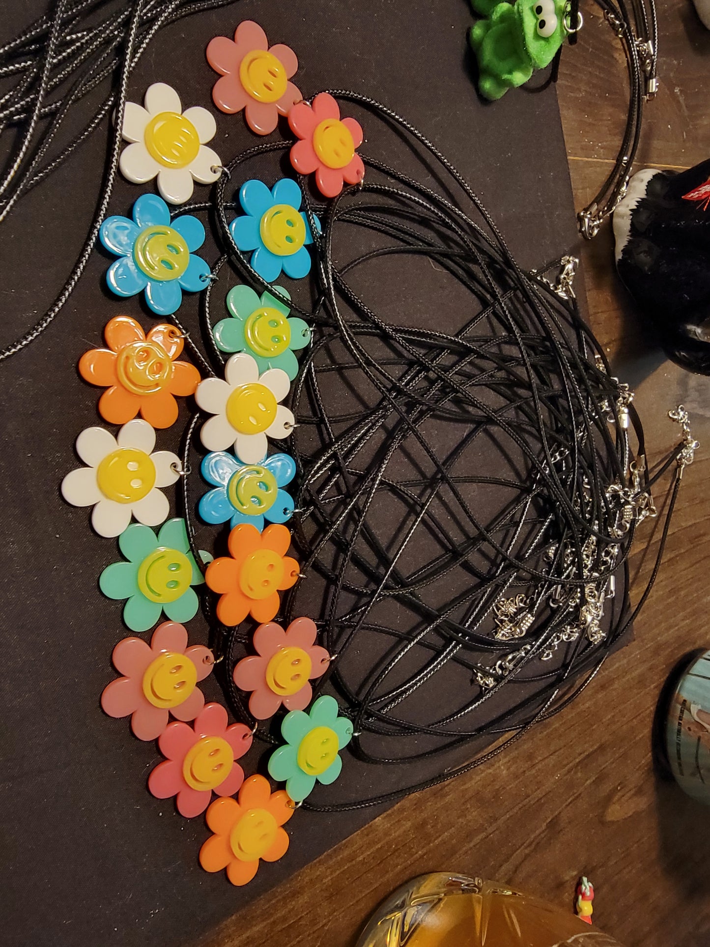 Flower Smiley Necklaces