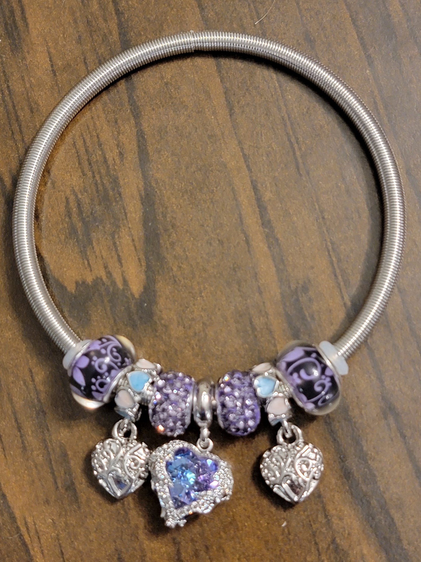 Aqua Heart Bracelet