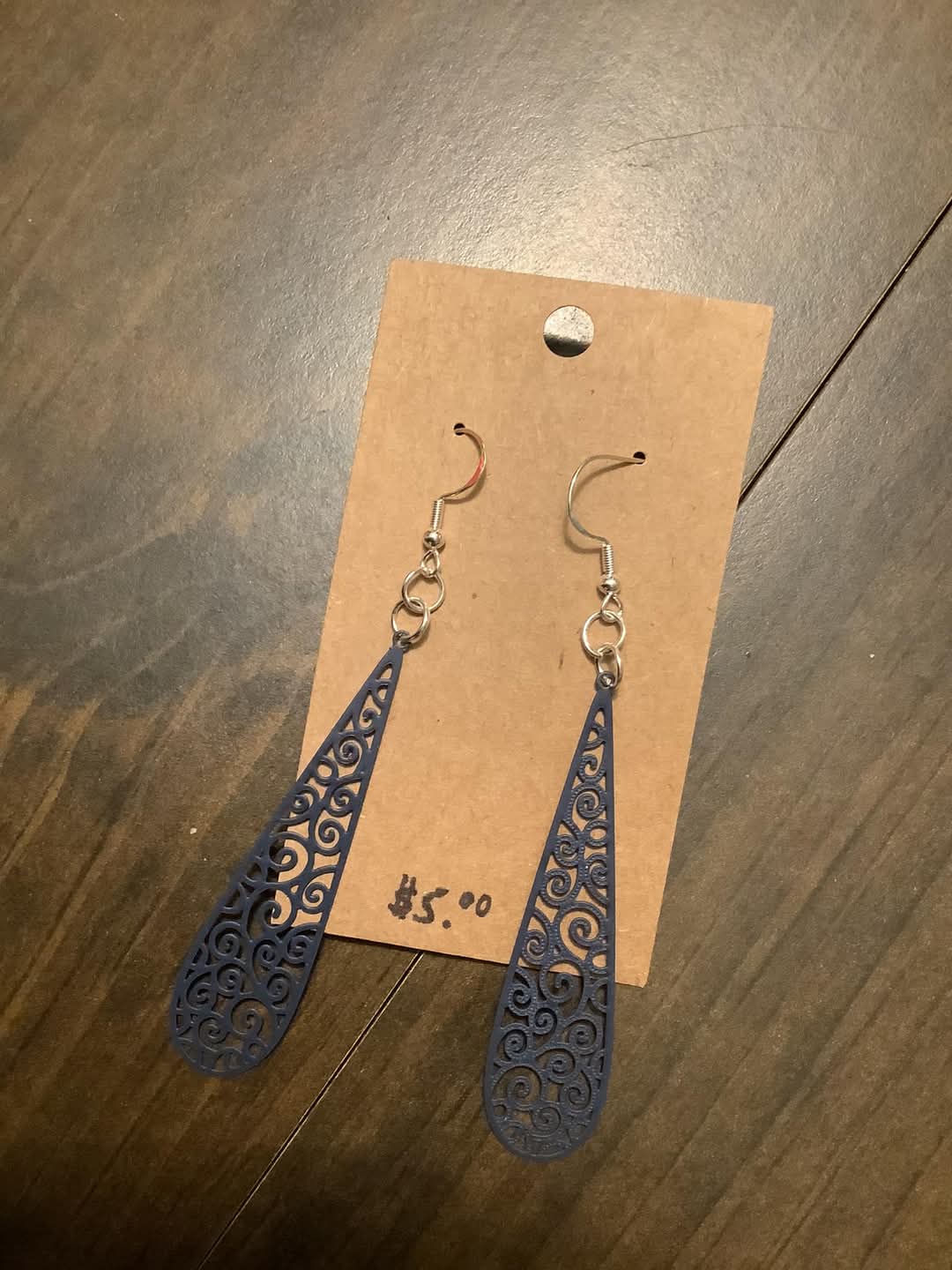Blue Teardrop Earrings